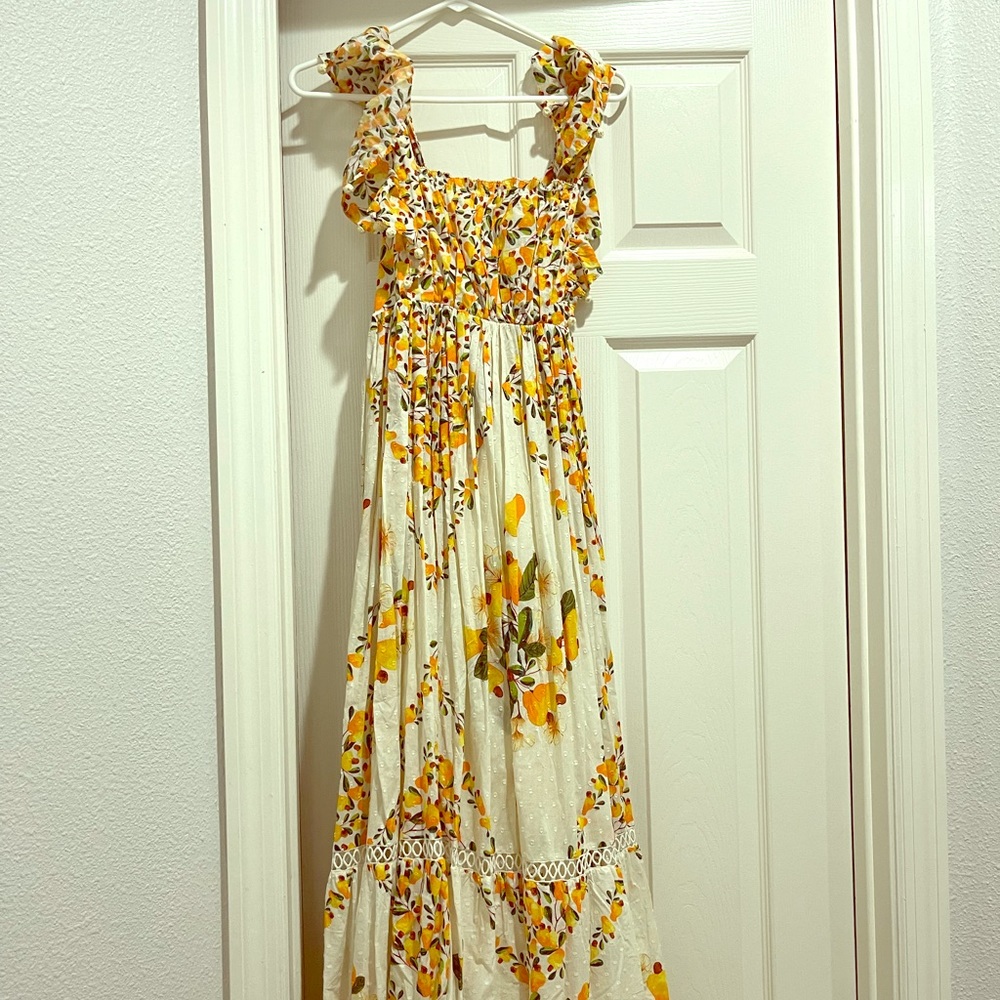 Farm Dress Brand New - Off White Cashew